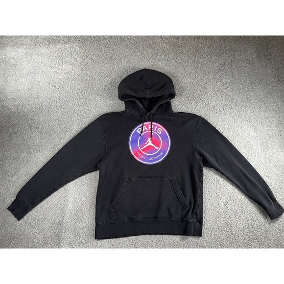 Nike‎ Jordan X Paris Saint Germain Hoodie Men Medium Graphic Jumpman Fleece